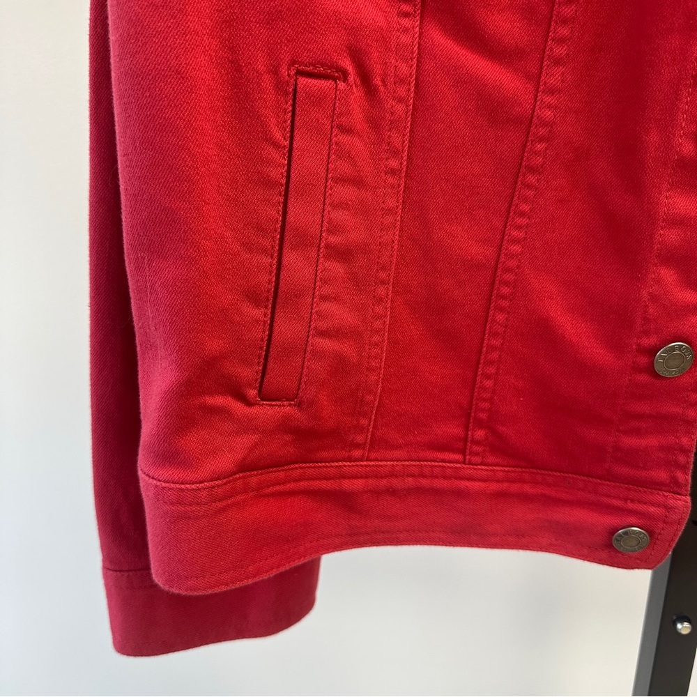 Talbots Petites Red Denim Jacket – Size XLP - Picture 4 of 6